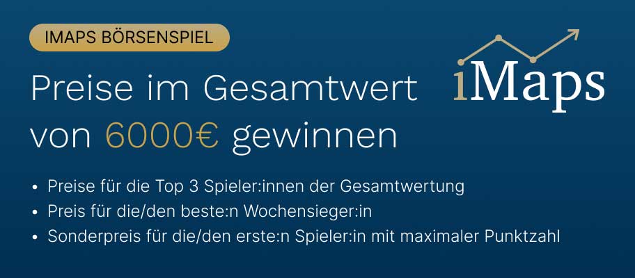 iMaps-Börsenspiel – Preise im Wert von 6.000 €